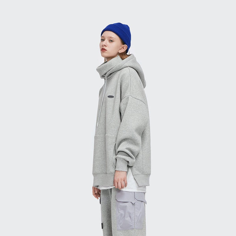 Face Mask Hoodie - Oversized Fit With A High Collar