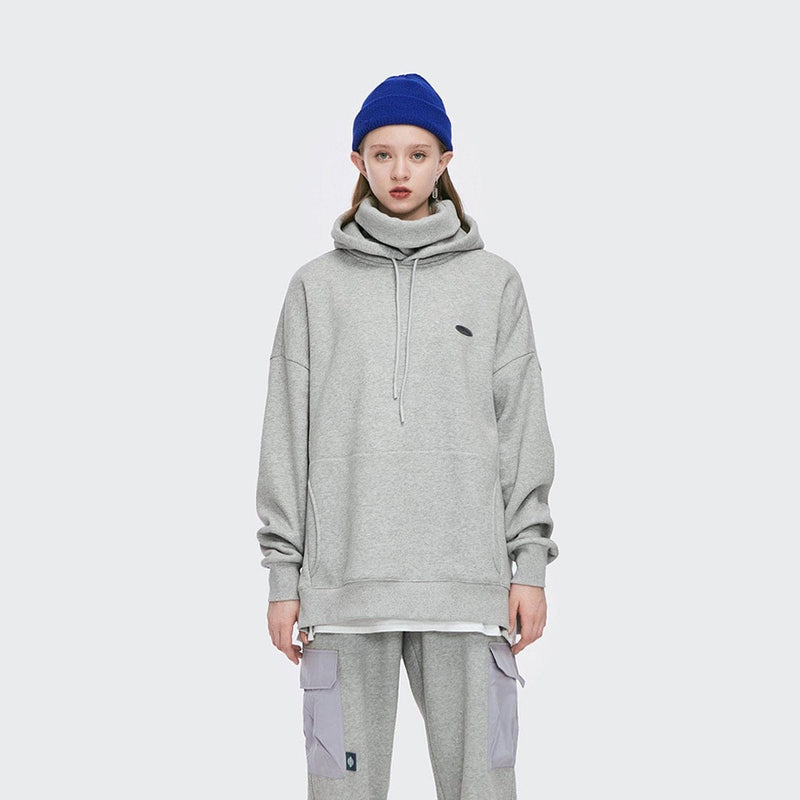 Face Mask Hoodie - Oversized Fit With A High Collar