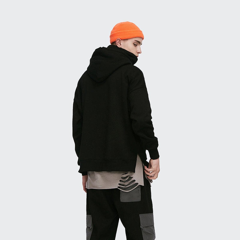 Face Mask Hoodie - Oversized Fit With A High Collar