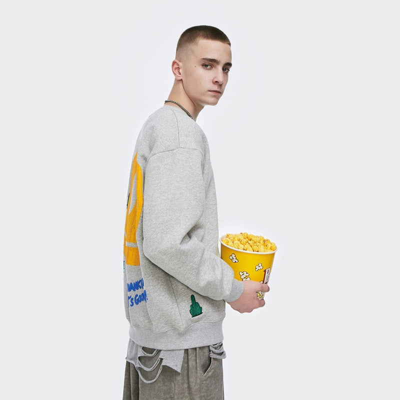 F*ck You Smiley Sweatshirt - Cactus Emoji Sweater