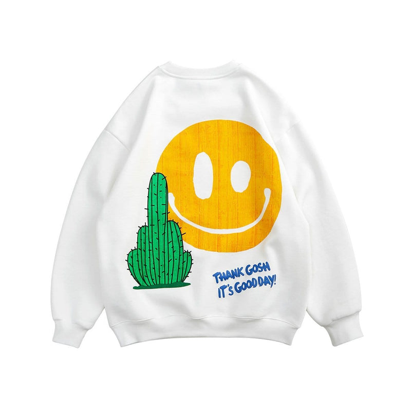 F*ck You Smiley Sweatshirt - Cactus Emoji Sweater