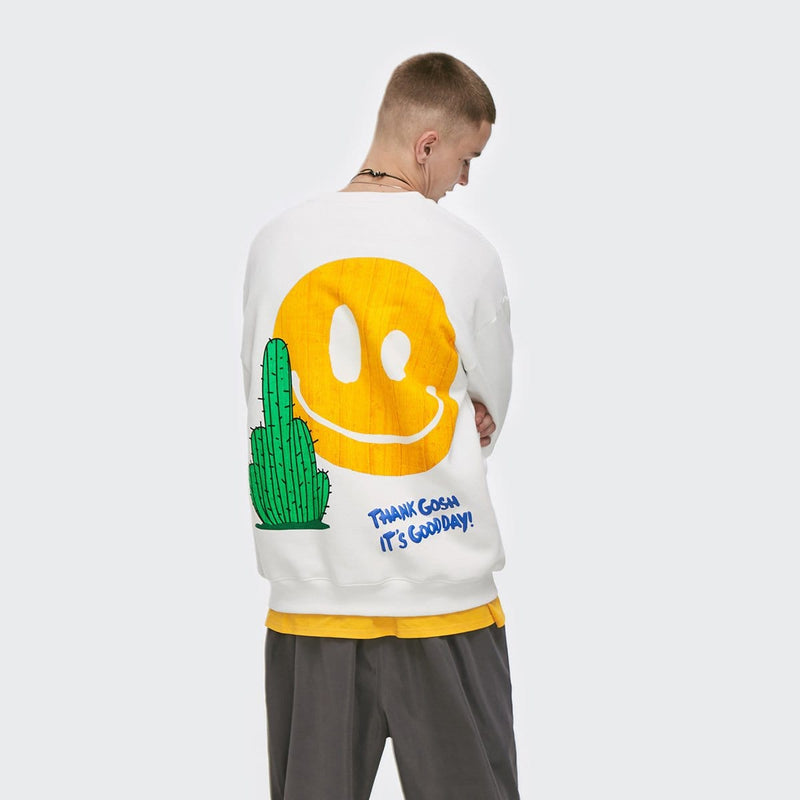 F*ck You Smiley Sweatshirt - Cactus Emoji Sweater