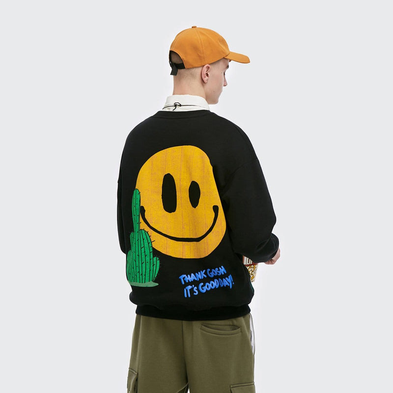 F*ck You Smiley Sweatshirt - Cactus Emoji Sweater