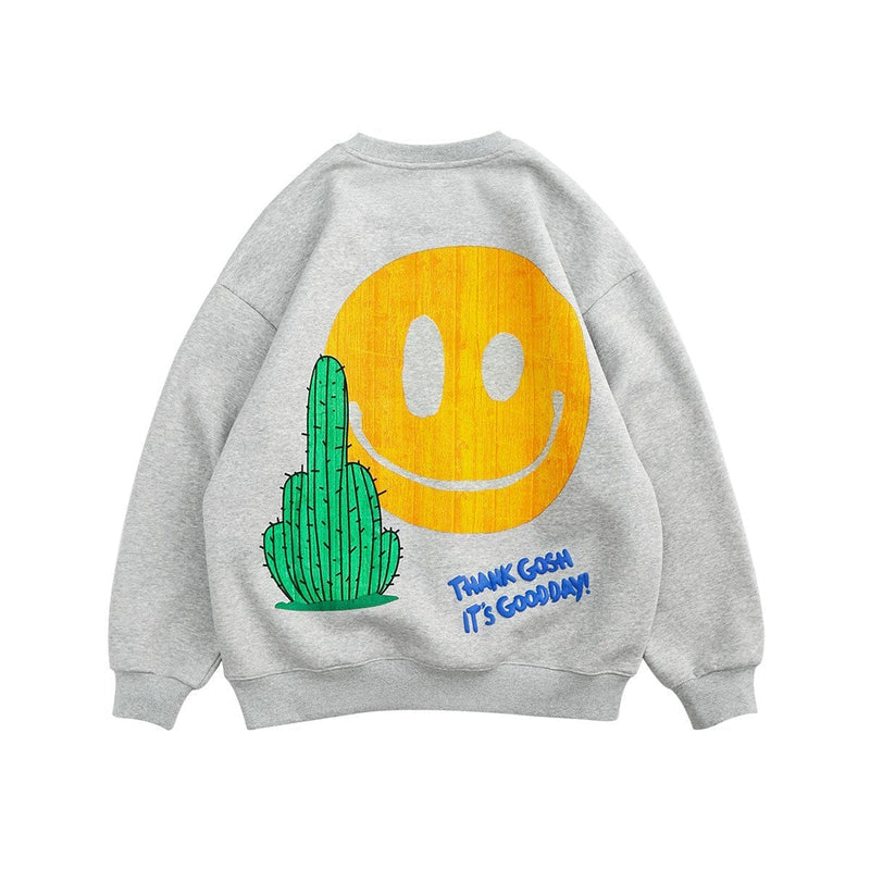 F*ck You Smiley Sweatshirt - Cactus Emoji Sweater