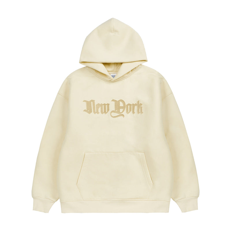 Gothic New York Hoodie - Unisex Relaxed Fit Fleece Pullover