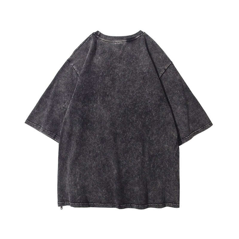 Greek Statue T-Shirt - Side Zip Vintage Oversized Tee