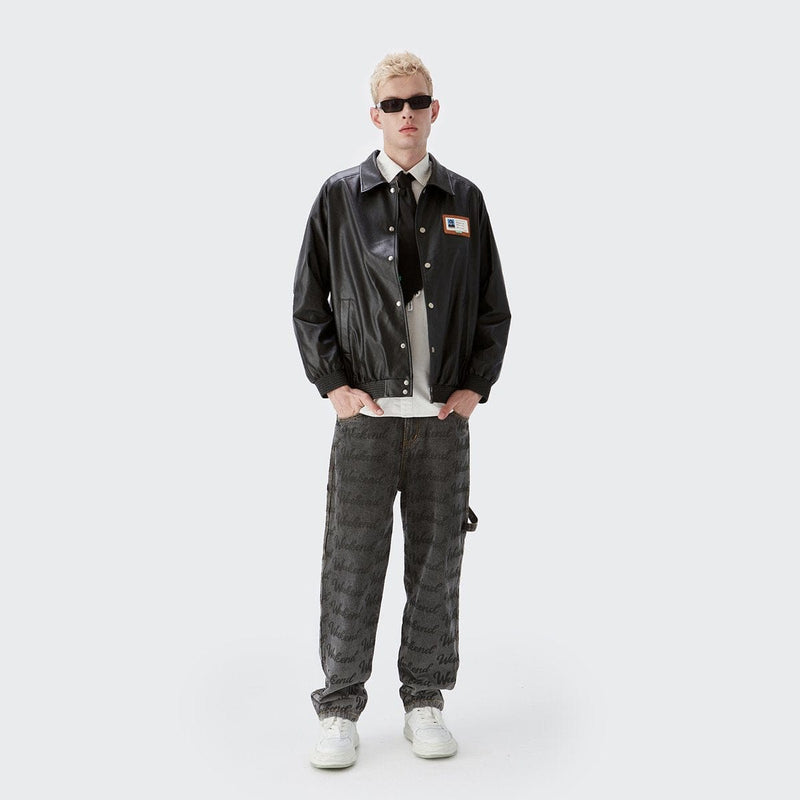 ID Black Leather Jacket - Limited Edition Vintage Jacket