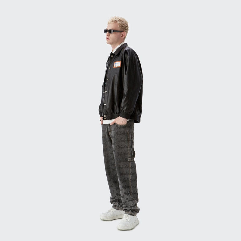 ID Black Leather Jacket - Limited Edition Vintage Jacket