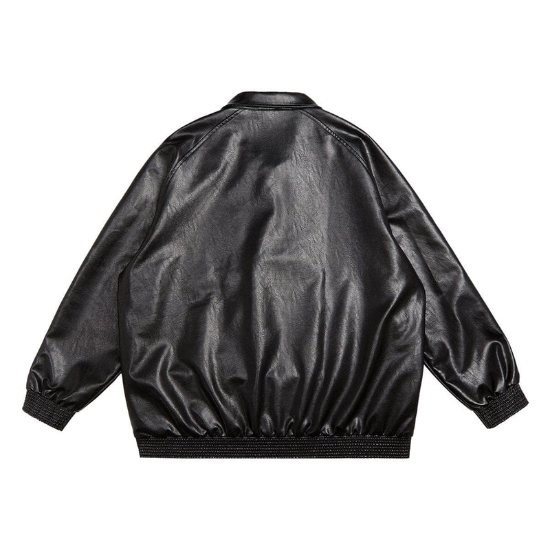 ID Black Leather Jacket - Limited Edition Vintage Jacket