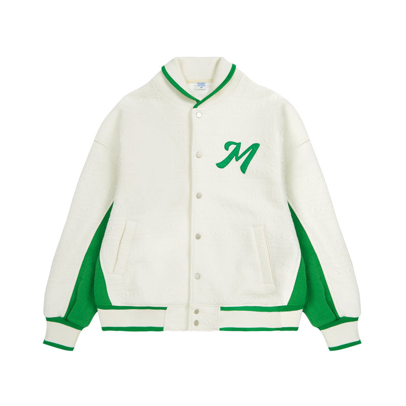 Jacquard Varsity Jacket - Vintage Baseball Jacket