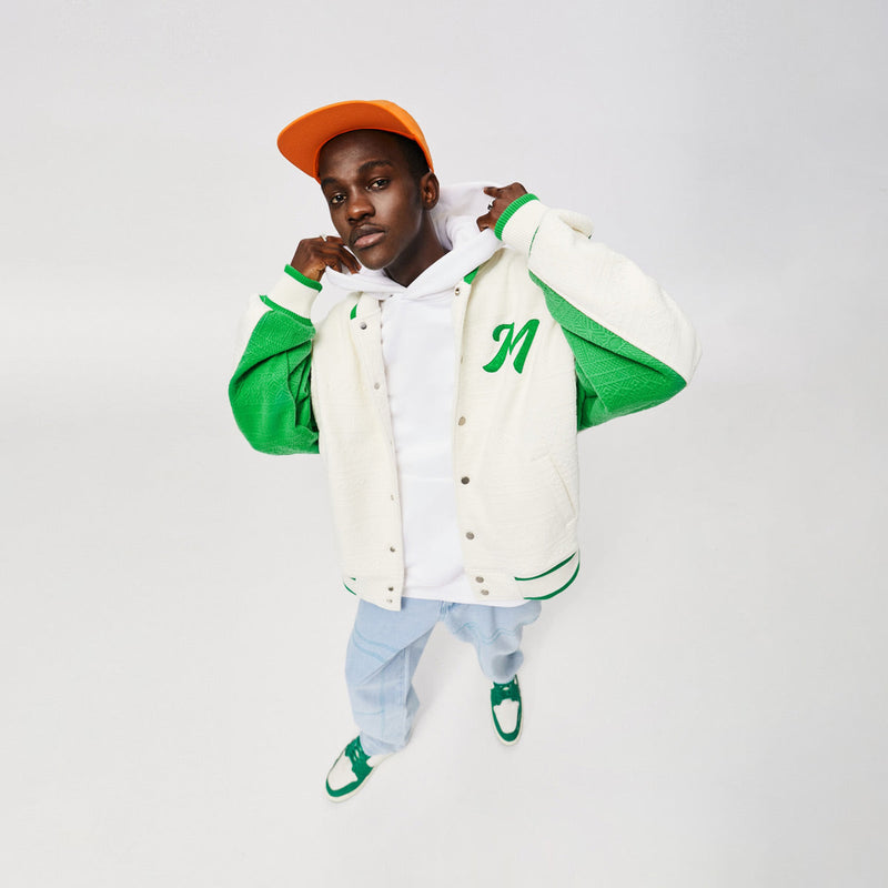 Jacquard Varsity Jacket - Vintage Baseball Jacket