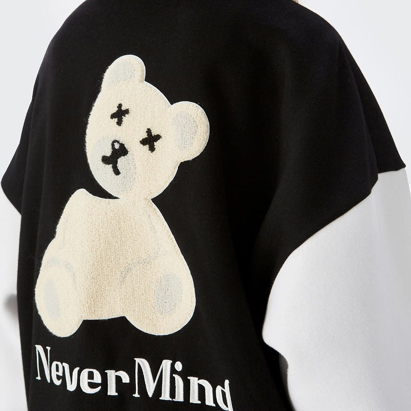 Killed Teddy Bear Varsity Jacket - Oversized Baseball Jacket