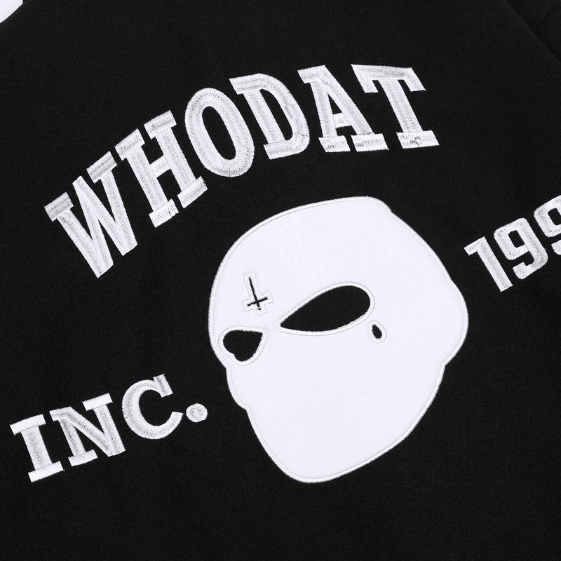 Knock Knock Varsity Jacket - Unisex Black College Jacket