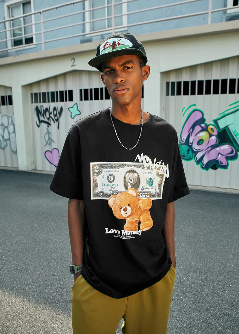 Money Bear T-Shirt - Funny Dollar Bill Tee