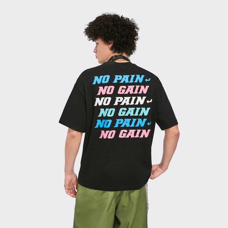 No Pain No Gain T-Shirt - Reflective Hip Hop Tee