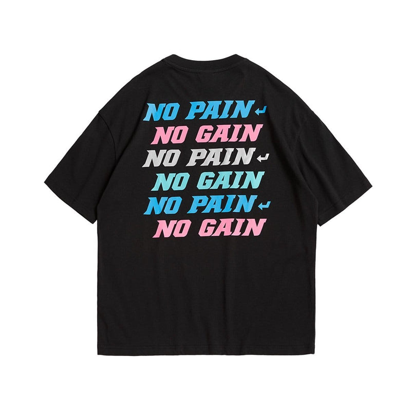 No Pain No Gain T-Shirt - Reflective Hip Hop Tee