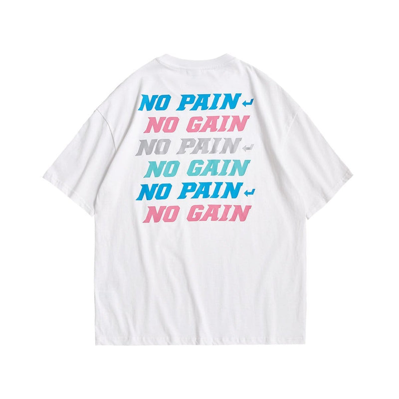 No Pain No Gain T-Shirt - Reflective Hip Hop Tee