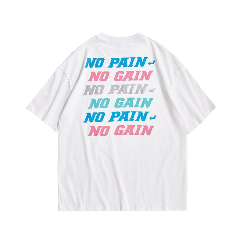 No Pain No Gain T-Shirt - Reflective Hip Hop Tee