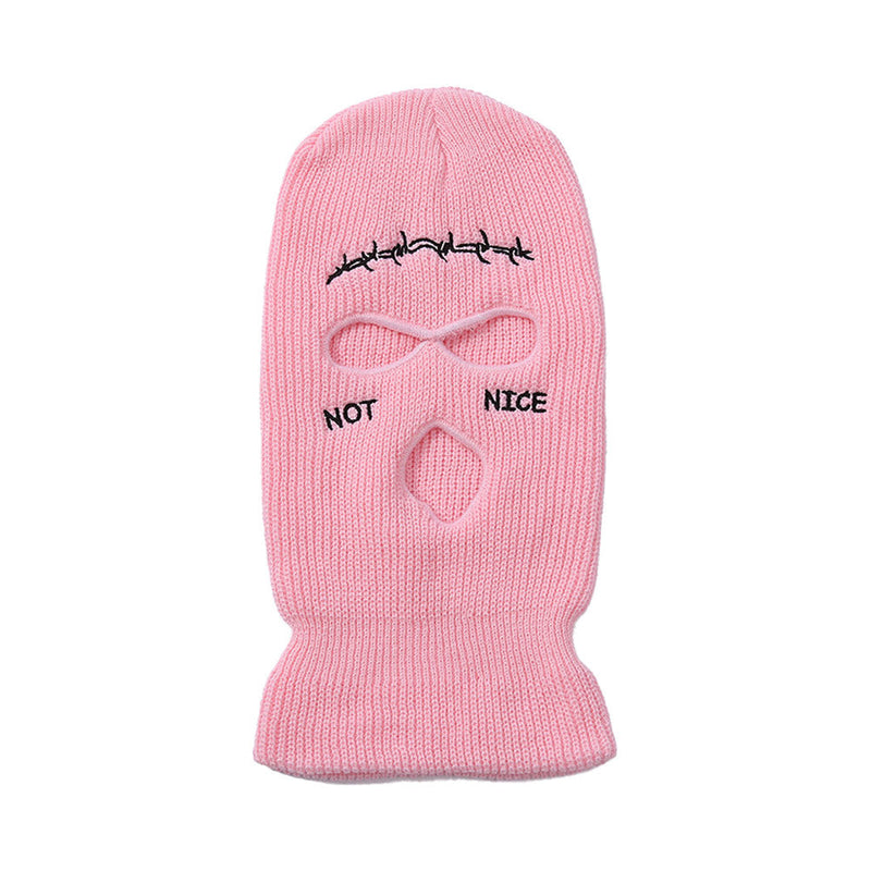 Not Nice Balaclava - 3 Hole Knitted Ski Mask Beanie – ™