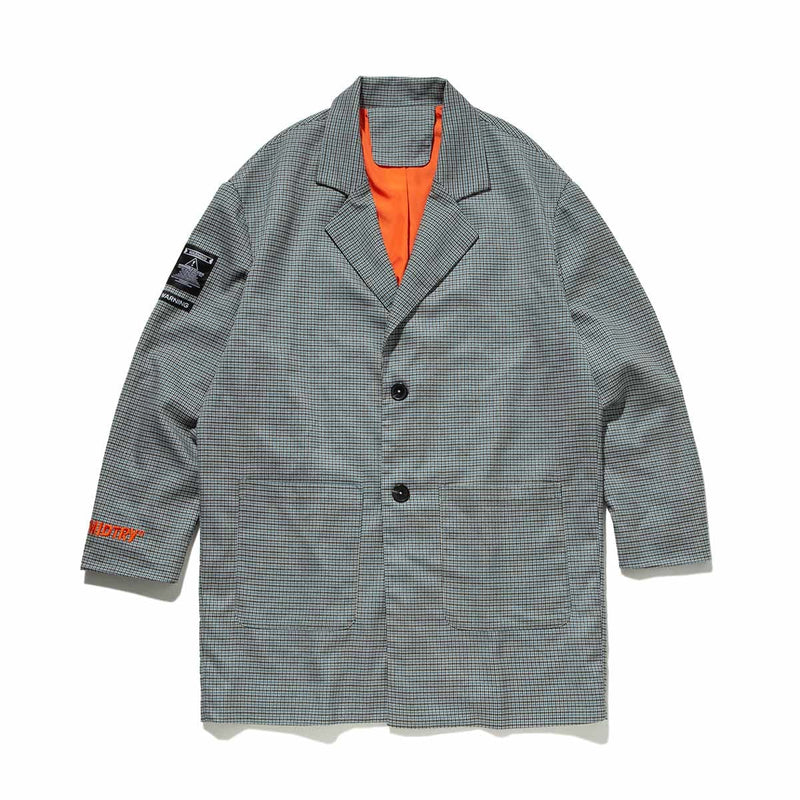 Plaid Oversized Blazer - Streetwear Loose Suit