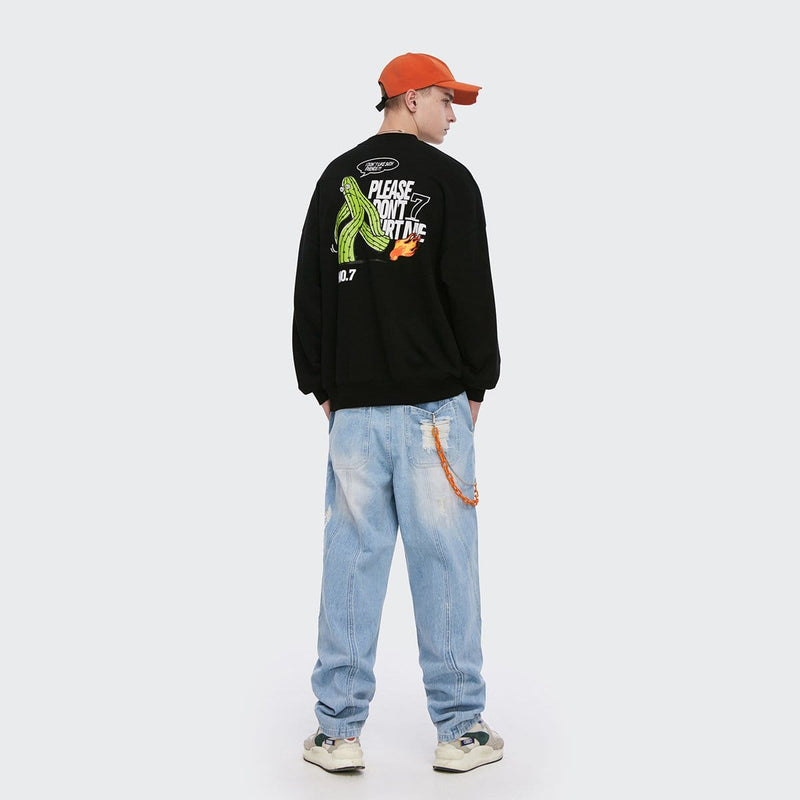 Please Don’t Hurt Me Sweatshirt - Unisex Black Sweater
