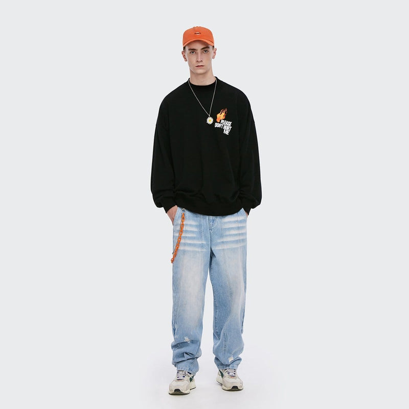 Please Don’t Hurt Me Sweatshirt - Unisex Black Sweater