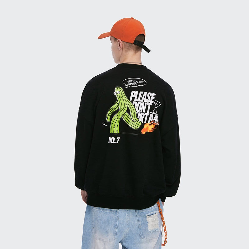 Please Don’t Hurt Me Sweatshirt - Unisex Black Sweater