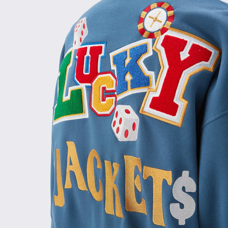Poker Lucky Varsity Jacket - Vintage Baseball Jacket