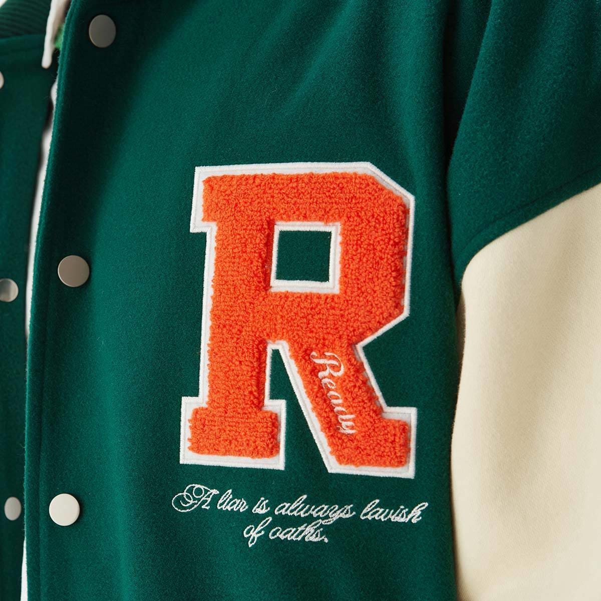 Ready Varsity Jacket Vintage Baseball Jacket with Number 24