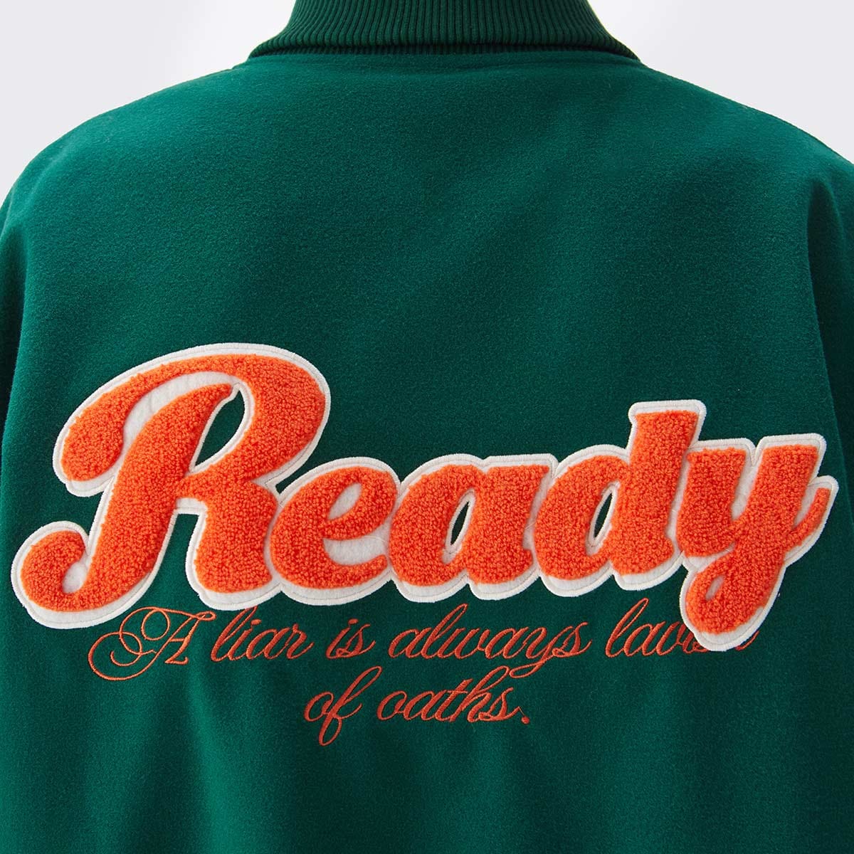 Ready Varsity Jacket Vintage Baseball Jacket with Number 24