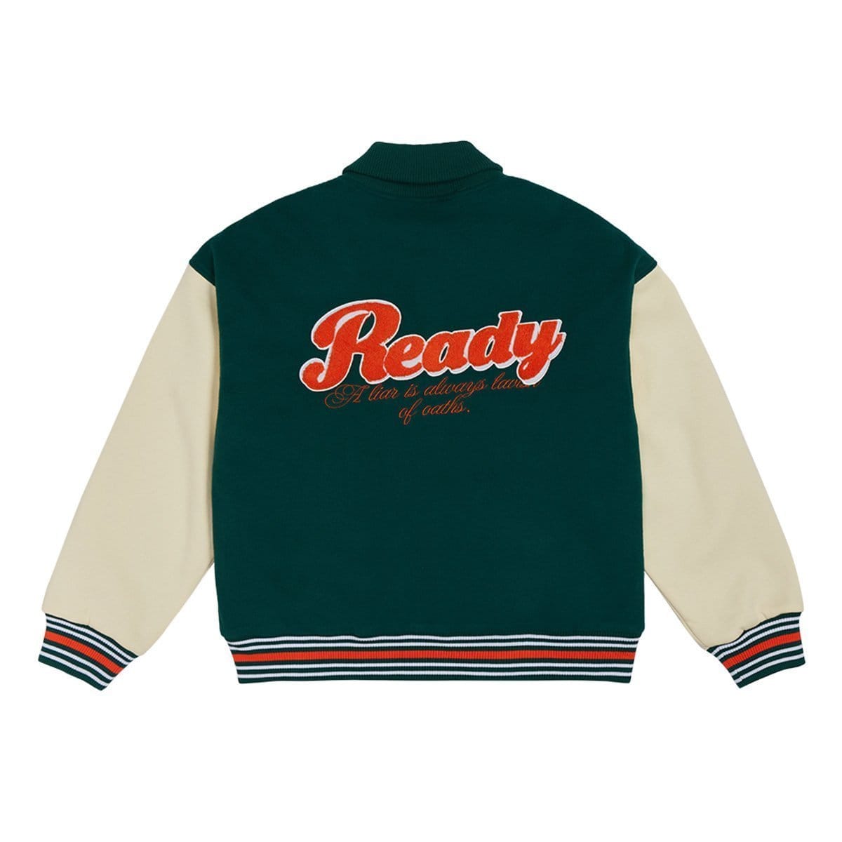 Ready Varsity Jacket Vintage Baseball Jacket with Number 24