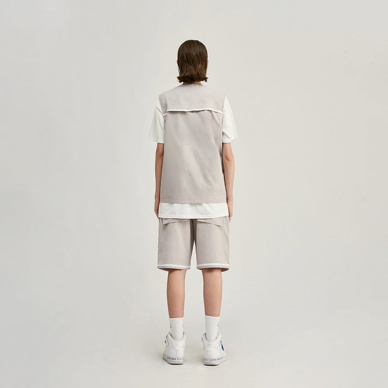 Reflective Canvas Shorts - Techwear Summer Outfit
