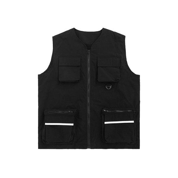 Reflective Tactical Utility Vest - Techwear Summer Outfit