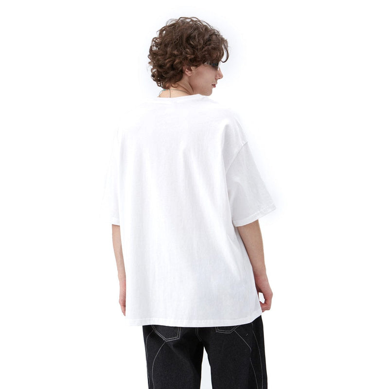 Reflective Trippy Bear T-Shirt - Party Oversized Tee - White