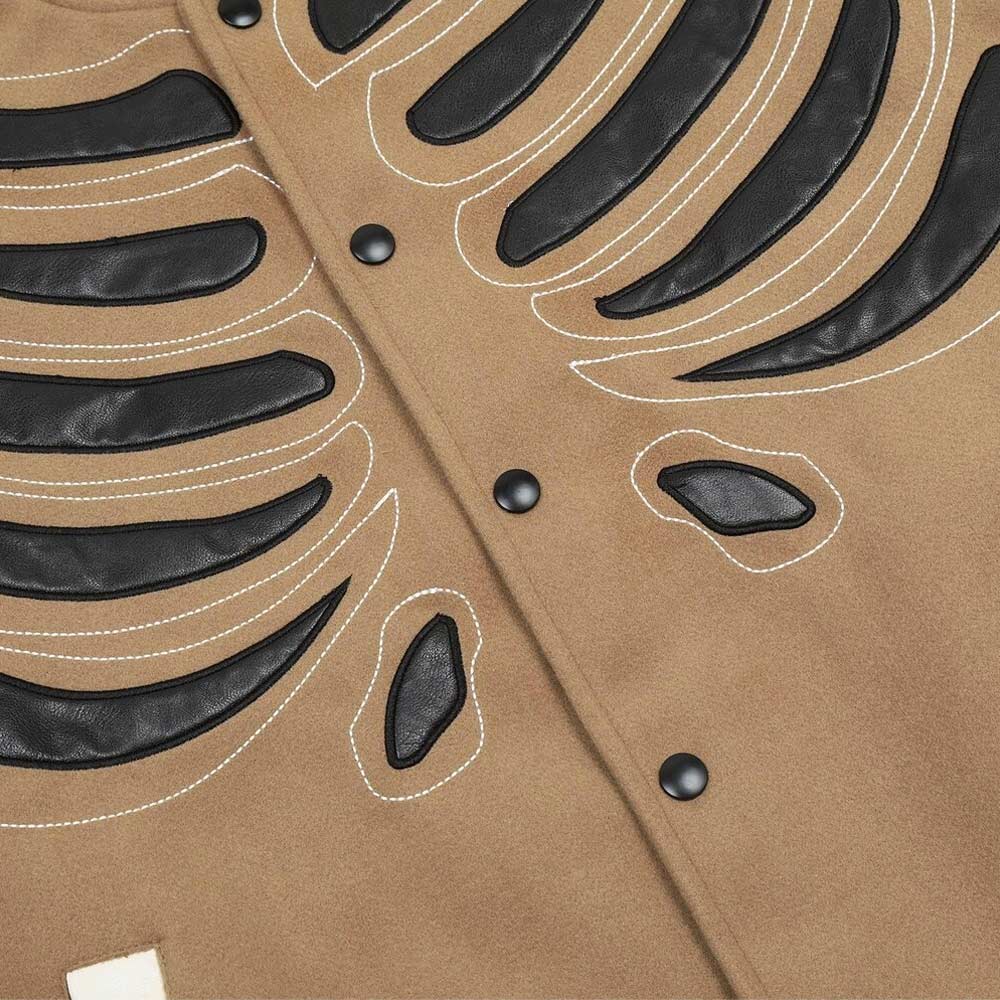 Skeleton Varsity Jacket - Bones Letterman Jacket