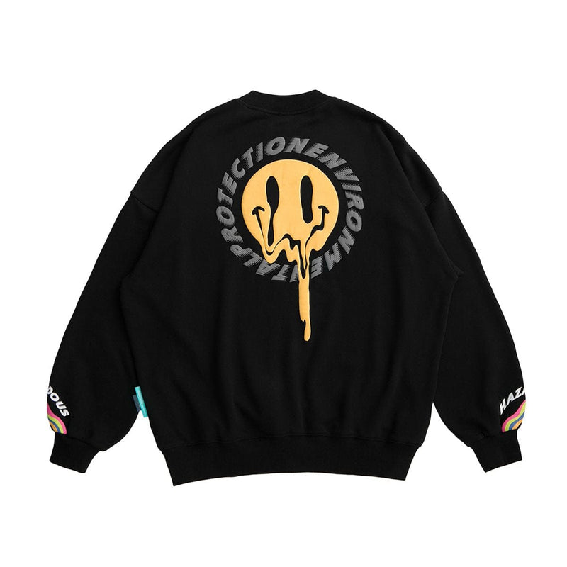 Trippy Smiley Sweatshirt - Cool Emoji Sweater