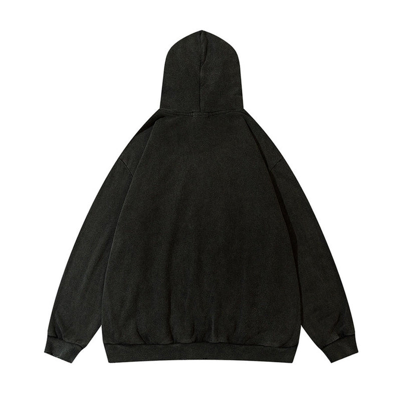 Vampire Teeth Hoodie - Goth Distressed Hooded Sweatshirt
